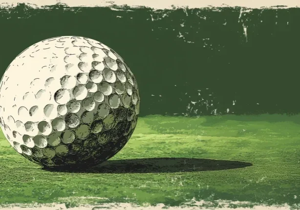 golf ball closeup at pembroke pines country club